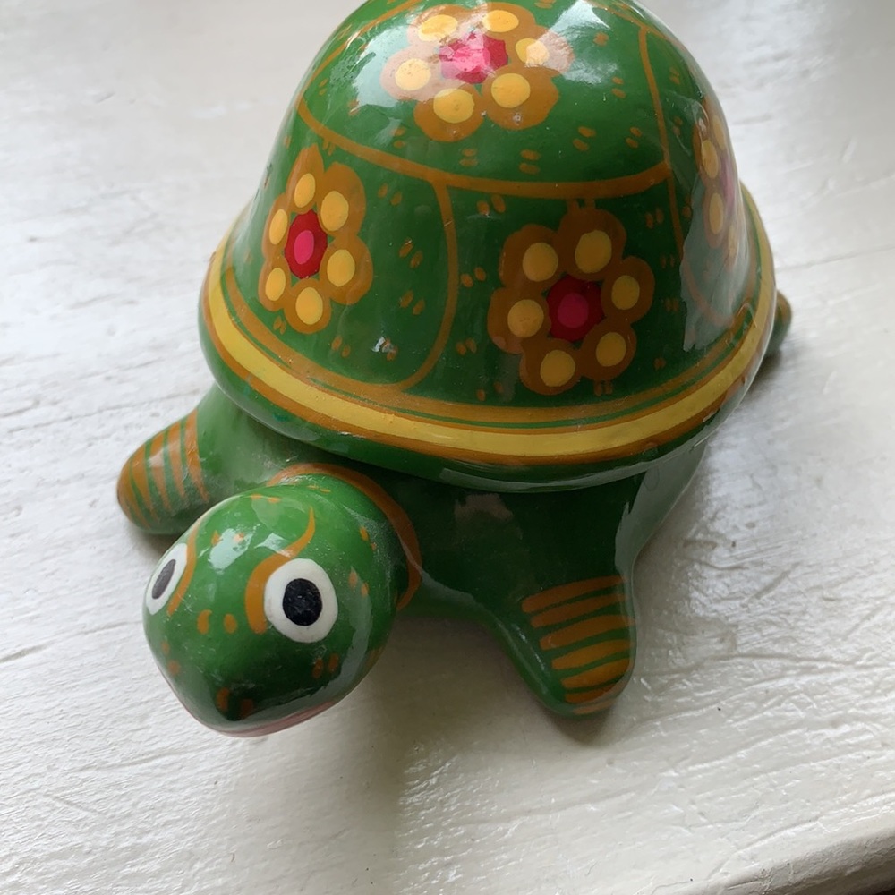 Cute turtle trinket holder